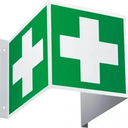 Dreifke® Rettungsschild Erste Hilfe, 3D-Optik, ASR/ISO, Kunststoff, 200x200mm