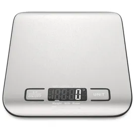 GENTOR Küchenwaage digital – 10kg Waage mit LCD-Display & Tare Funktion – Edelstahl Küchenwaage für Kochen Backen Haushalt – Digitale Küchenwaage ultradünn