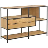 Actona Seaford Bücherregal 114 x 35 x 78 cm Wildeiche