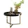 KADIMA DESIGN JESI Schwarz Gold Rund 58,5 x 42 x 58,5 cm