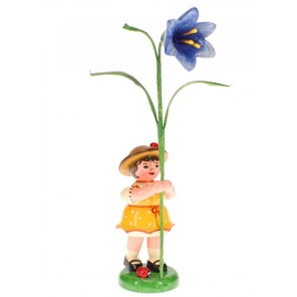 Hubrig Volkskunst GmbH Sammelfigur Blumenkind Blumenmädchen Blauglöckchen Höhe 11 cm