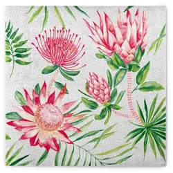 Sovie HORECA Serviette Ria aus Linclass® Airlaid 40 x 40 cm, 50 Stück - Exotisch Blumen Floral