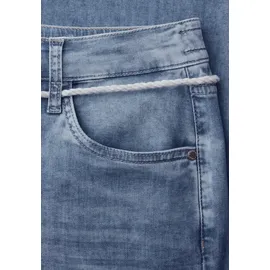 street one studio Mid Waist Wide Leg Jeans, im Loose Fit light Blue wash, 30 - 30W / 30L