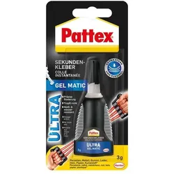 Pattex Kleben Pattex Sekundenkleber Ultra Gel Matic, 3 g