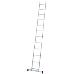 KRAUSE Anlegeleiter »CORDA«, 12 Sprossen, Aluminium - silberfarben