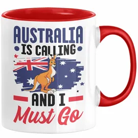 Trendation Auslandsjahr Geschenk Abschied Tasse Australien Is Calling And I Must Go Australia Abschiedsgeschenk