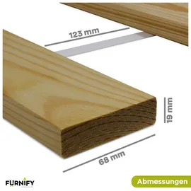 furnify Lattenrost Rollrost 80 x 200 cm