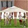Tectake Rattan Mona 3 x 4 m braun/creme