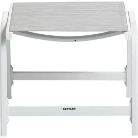 Kettler Hocker Basic Plus Weiß-Hellgrau