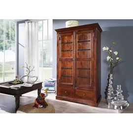 Massivmoebel24 Kleiderschrank Oxford 108 x 180 x 64 cm Braun