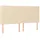 vidaXL Boxspringbett mit Matratze Creme 200x200 cm Stoff