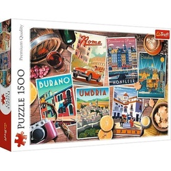 Trefl Puzzle Puzzle 1500 - Reise durch Europa, 1500 Puzzleteile