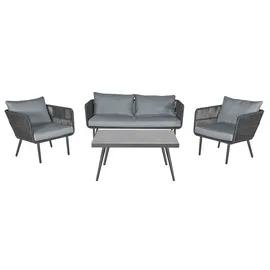 LC Garden Saigon Loungeset 4-tlg. Grau