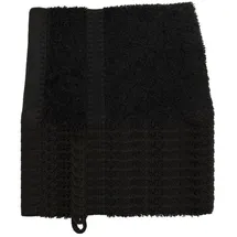 Julie Julsen Bio Waschhandschuh-Set 10 STK. 15x21 Schwarz 100% Baumwolle Frotte 550g/m2