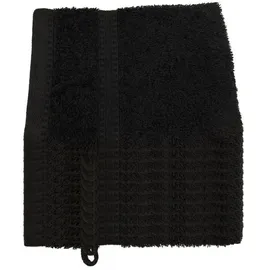 Julie Julsen Bio Waschhandschuh-Set 10 STK. 15x21 Schwarz 100% Baumwolle Frotte 550g/m2