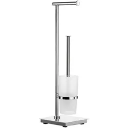 Smedbo Outline Lite Toilettenpapierhalter mit WC-Bürste##Bodenplatte quadratisch FK603