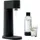 MySoda Wassersprudler Set schwarz + 1L Quick-Lock Flasche + CO2-Zylinder