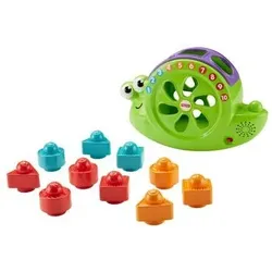 FISHER-PRICE FRB88 Babys Musik Schnecke, Steckspielzeug, Stapelspiel, Lernspielzeug