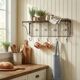 Ambiente Haus Wandregal onesize Antikbraun