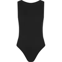 URBAN CLASSICS Ladies Rib Tank Body - Schwarz