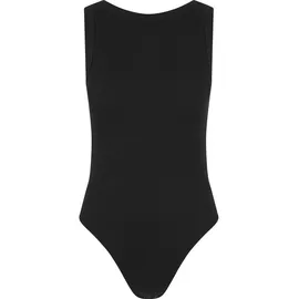 URBAN CLASSICS Ladies Rib Tank Body - Schwarz