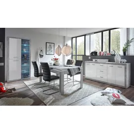 HBZ Sideboard 206 x 90 x 45 cm Hochglanz / Weiß