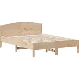 vidaXL Massivholzbett 120 x 200 cm Braun