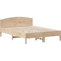 vidaXL Massivholzbett 120 x 200 cm Braun