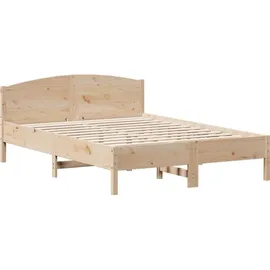 vidaXL Massivholzbett 120 x 200 cm Braun