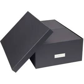 Bigso Box of Sweden Aufbewahrungsbox INGE 3-tlg. dunkelgrau