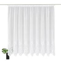 WECKBRODT Gardine »Aletta«, (1 St.), Jacquard, strukturiert, halbtransparent, Allover,Motiv,