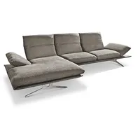 KOINOR Ecksofa Francis Stoff Grau 284 cm