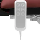 Physa Nantes Burgundy_PH Massageliege 3 Motoren 250 kg schwarz/bordeaux Massagebank Therapieliege Behandlungsliege