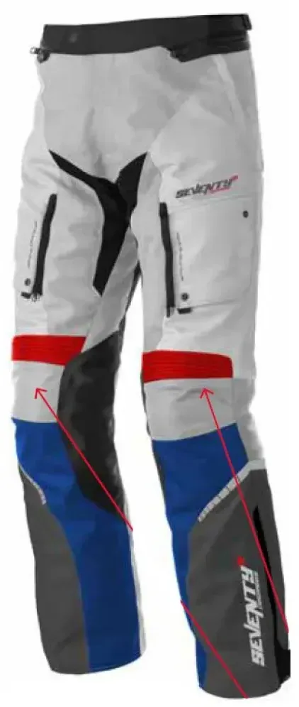 Seventy Degrees Sd-pt3 Hosen - Ice / Red / Blue - XS