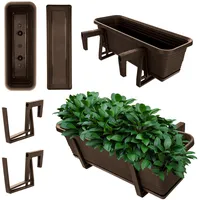 Kadax Blumenkasten mit Untersetzer im Set, mit oder ohne