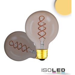 ISOLED LED Filament Globeform VINTAGE LINE LED ROUNDBULB 95, E27, 4W 2200K 90lm, Smoky klar ISO-115076