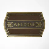 Homescapes Welcome 45 x 75 cm Gold-braun