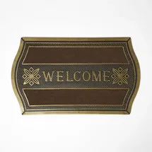 Homescapes Welcome 45 x 75 cm Gold-braun
