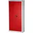 BISLEY Flügeltürenschrank Metall 91,4 x 40,0 x 195,0 cm Lichtgrau/Kardinalrot 4 Fachböden abschließbar