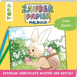 TOPP4627 Zauberpapier Malbuch Frohe Ostern