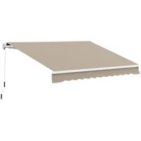 Outsunny Gelenkarmmarkise 400 x 300 cm beige