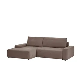 Uno Ecksofa mit Schlaffunktion Bouli ¦ braun ¦ Maße (cm): B: 264 H: 105 T: 162.0
