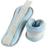 ZodiacZen Gewichtsmanschetten Fuß, Armgewichte Handgelenkgewichte Set,Handgewichte, Fußgewichte und Fußgelenkgewichte für Anfänger und Kinder, Bewegung, Laufen, Joggen, Gymnastik,Blau (0.5, Kilogramm)