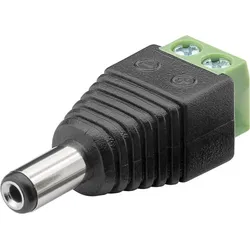 DC-Stecker / Hohlstecker 5,5x2,1mm - Schraubmontage Terminal Block 2-pin
