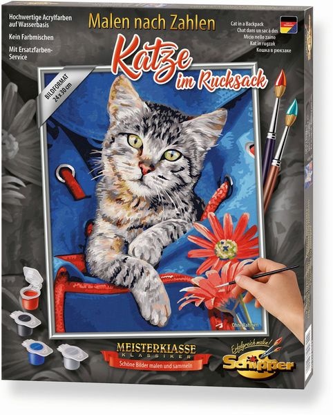 Schipper Malen-nach-Zahlen - Meisterklasse Klassiker - Katze im Rucksack