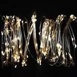 Mojawo Lichtervorhang LED 2 m Silber