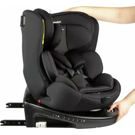 Bebeconfort EvolveFix i-Size, Autositz 360 Drehbar, 0–12 Jahre, 40–150 cm, ISOFIX Kindersitz Drehbar, 9 Kopfstützenpositionen, 5 Liegepositionen, Seitenaufprallschutz, Top Tether, Black Mist