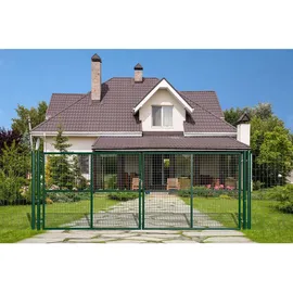 casanoov Gartentor 406 x 156 cm Grün/Metall