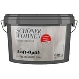 SCHÖNER WOHNEN-Farbe Trendstruktur Effektspachtel  (Loft-Optik, Grau, 4 kg)