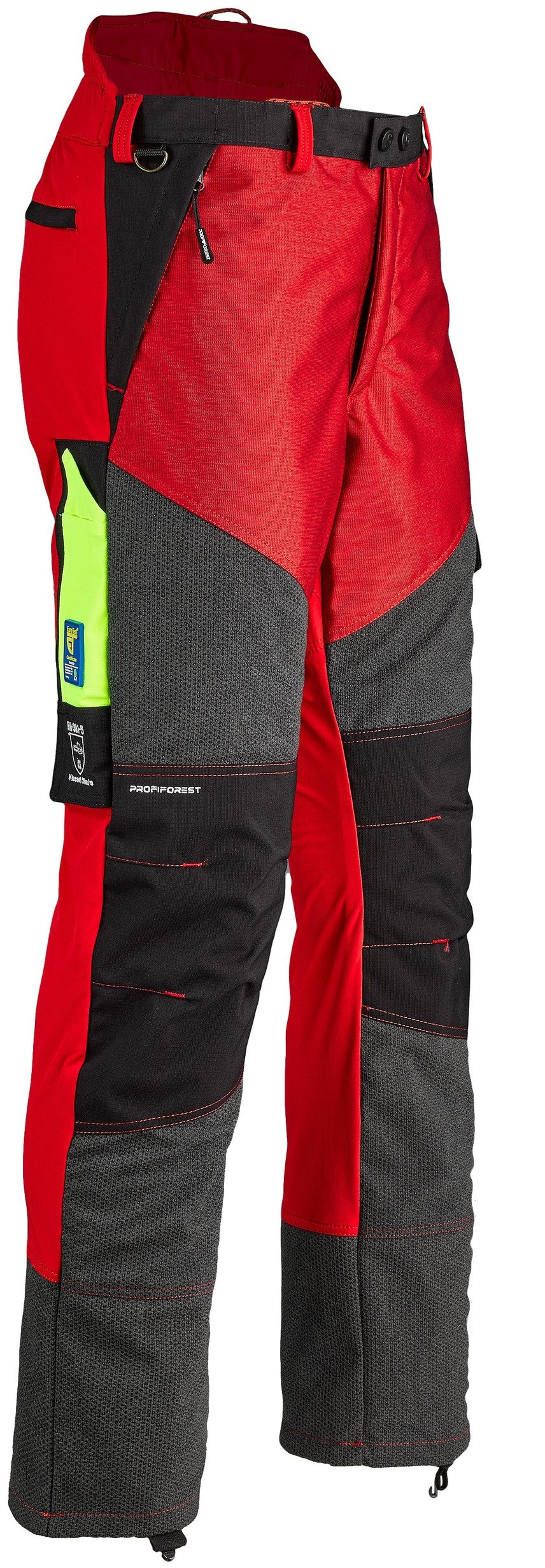 Profiforest Schnittschutz-Bundhose mit Kevlar II, rot, 4XL